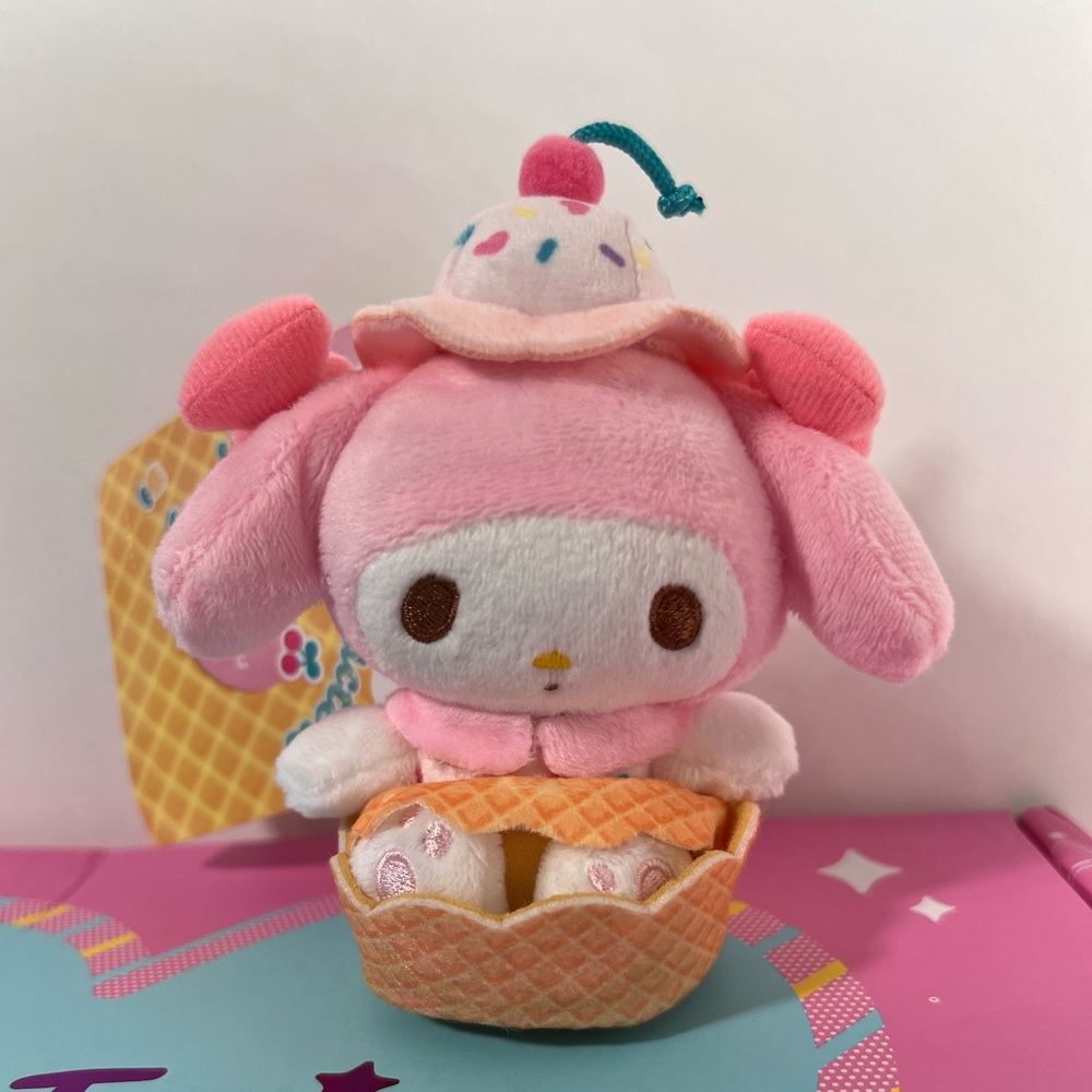 My Melody Icecream Parlor Sundae Plush - Sanrio - Kawaii Plushie - NWT